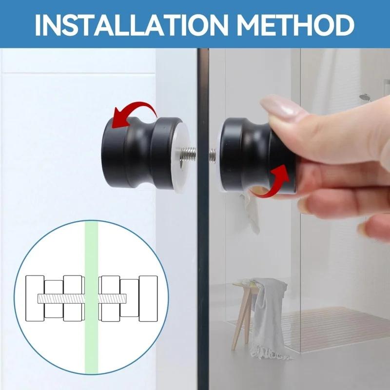 Door Knob Replacement - Stylowy uchwyt do szklanych drzwi prysznicowych,